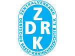 ZDRK-Logo Hellblaues Oval mit weißer Schrift